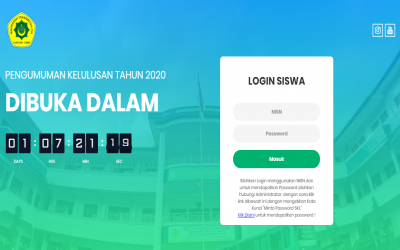 INFORMASI PENGUMUMAN KELULUSAN TAHUN 2020